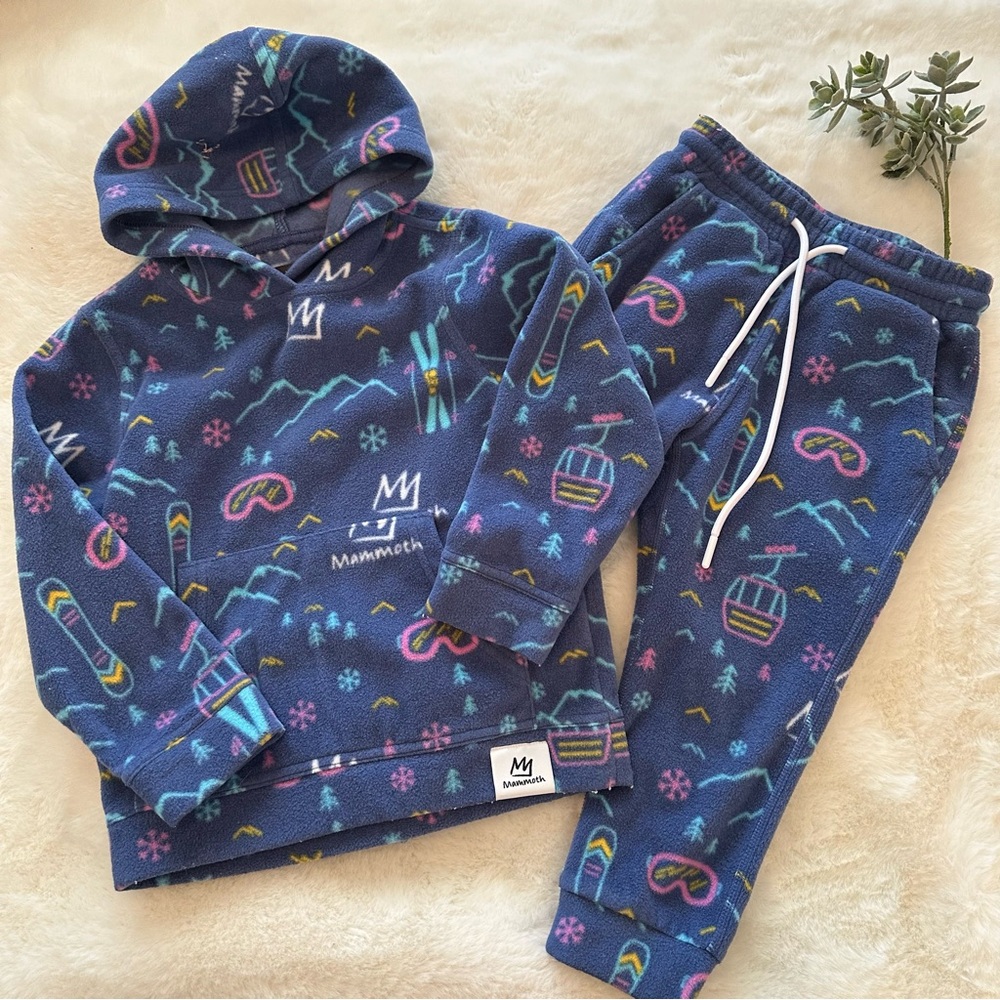 Jack & Sage | EUC - Kings & Queens of Apres Fleece Set - Top 3T/4T - Pants 2T/3T